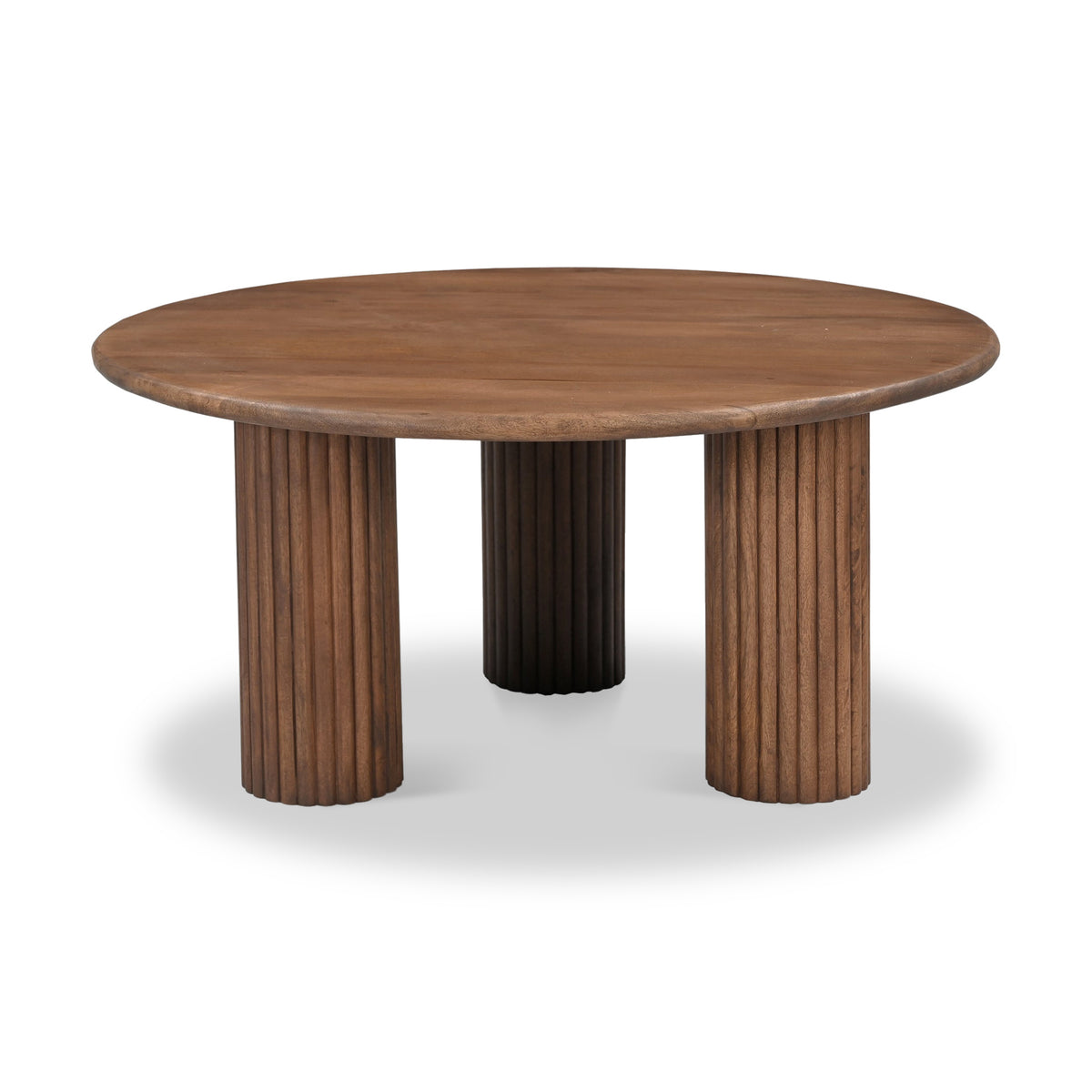 Zanetti Fluted Round Coffee Table Front2 from Roseland Furniture