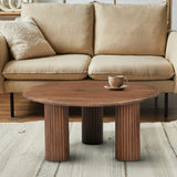 Zanetti Fluted Round Coffee Table Front2 from Roseland Furniture