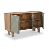 Clover Painted Mango Wood 3 Door Sideboard from Roseland Furniture