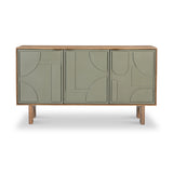 Clover Painted Mango Wood 3 Door Sideboard from Roseland Furniture
