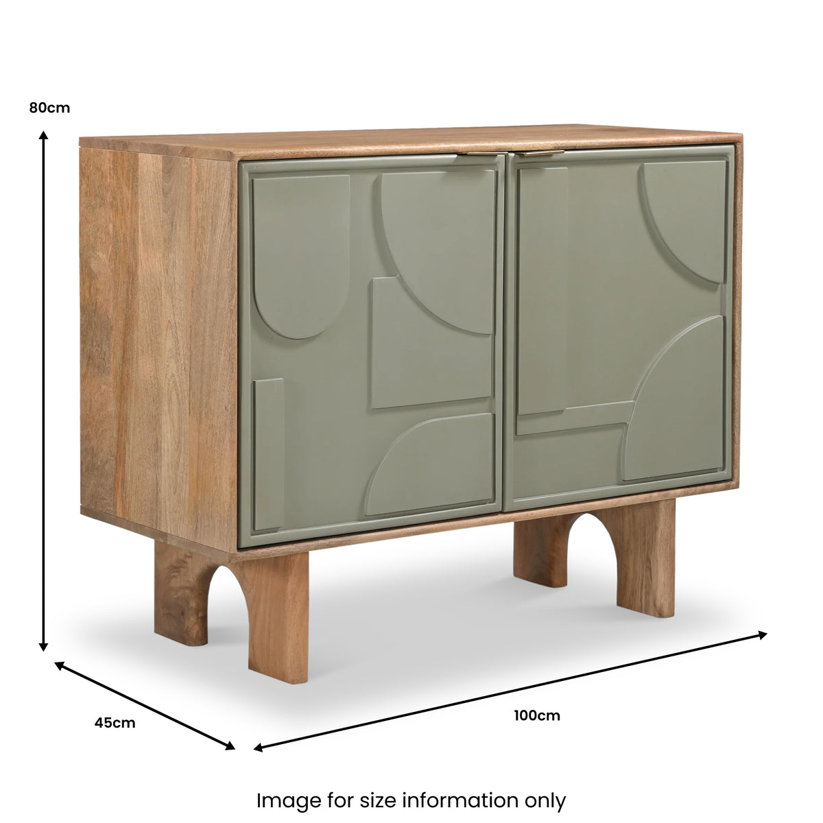 Clover Painted Mango Wood 2 Door Sideboard from Roseland Furniture