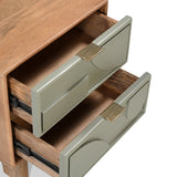 Clover Painted Mango Wood 2 Drawer Bedside from Roseland Furniture