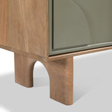 Clover Painted Mango Wood 2 Drawer Bedside from Roseland Furniture