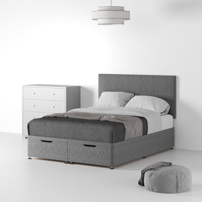 Farrow Standard Linen Ottoman Divan Bed and Headboard
