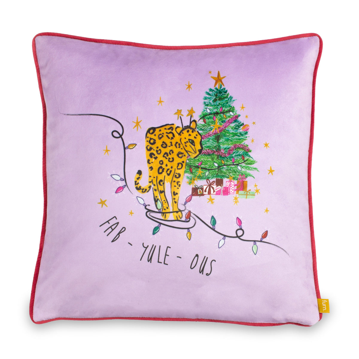 Purrfect Fabyuleous 43x43 Cushion by Roseland Furniture