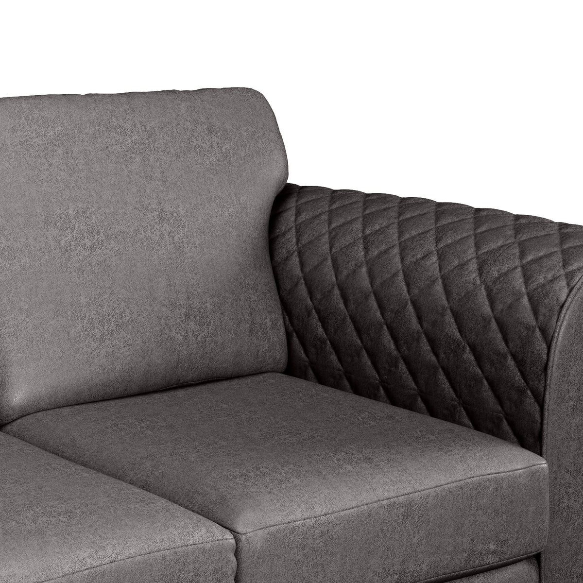 Colby Faux Leather Corner Sofa