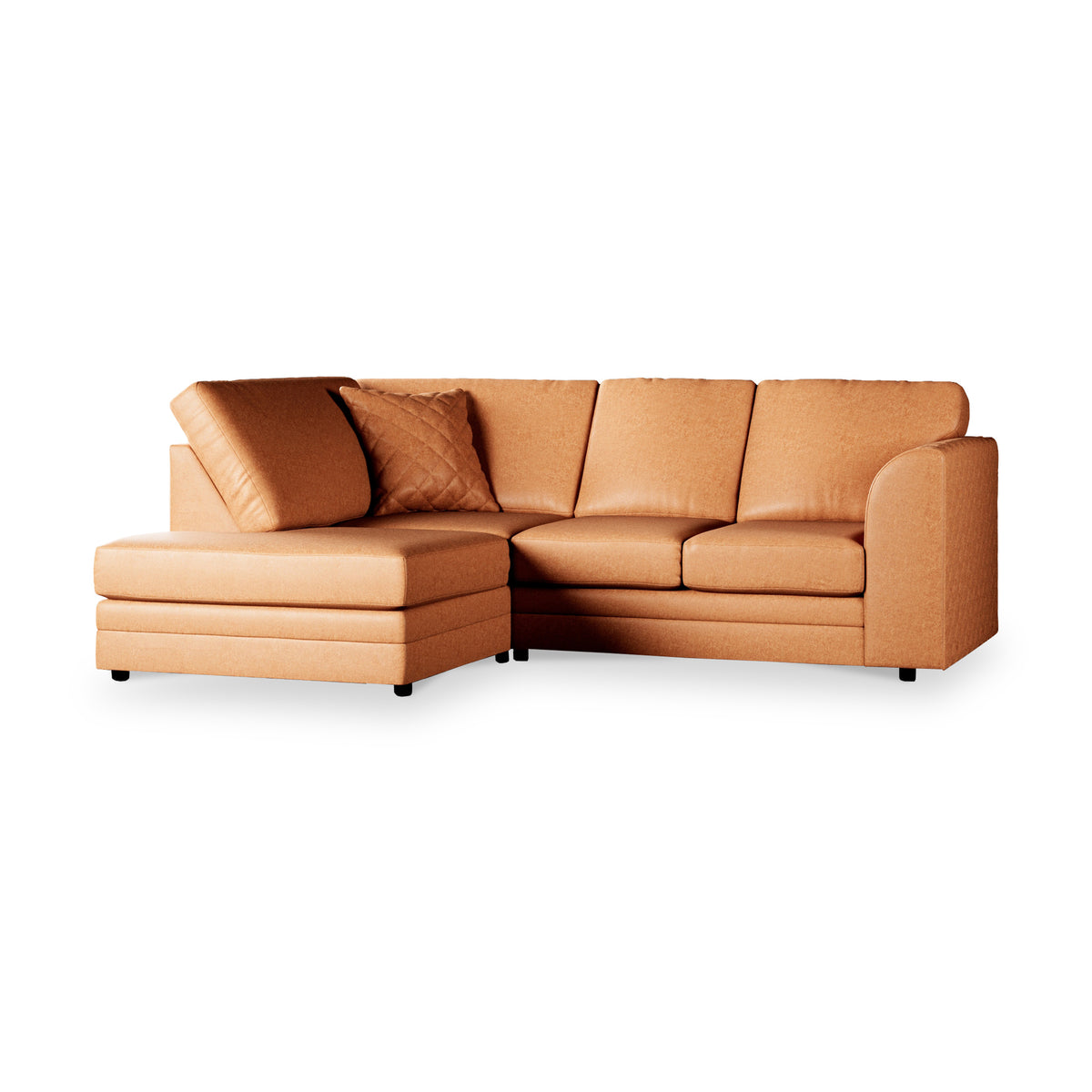 Colby Faux Leather Corner Sofa
