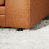 Colby Faux Leather Corner Sofa