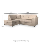 Colby Faux Leather Corner Sofa