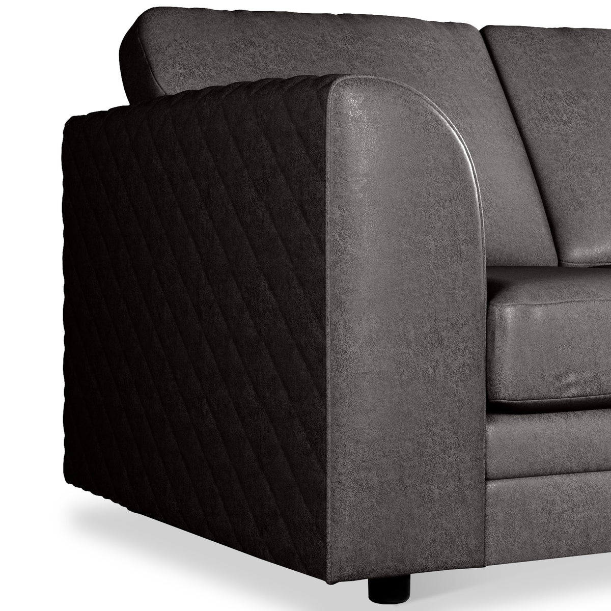Colby Faux Leather Corner Sofa