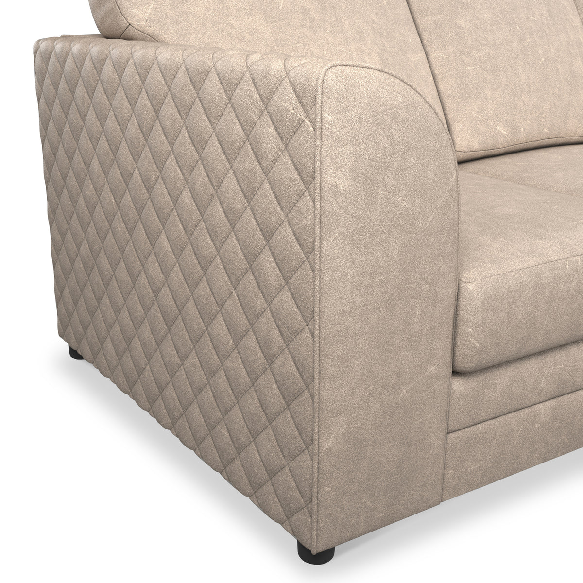 Colby Faux Leather Corner Sofa