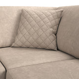 Colby Faux Leather Corner Sofa
