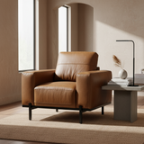 Umber Faux Leather Armchair from Roseland Furniture