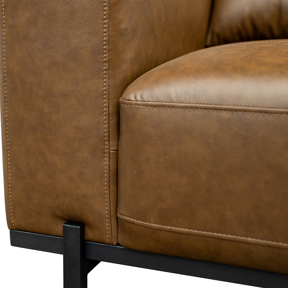 Umber Faux Leather Armchair from Roseland Furniture