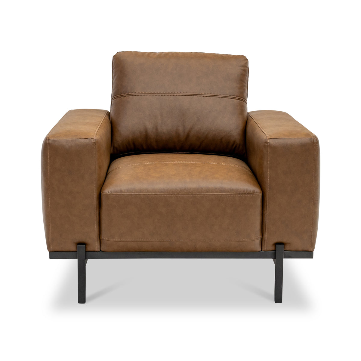 Umber Faux Leather Armchair from Roseland Furniture
