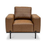 Umber Faux Leather Armchair from Roseland Furniture