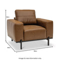 Umber Faux Leather Armchair from Roseland Furniture