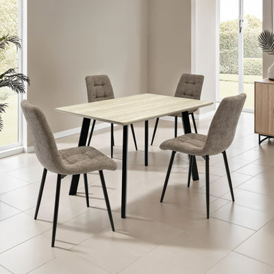 Barlo 120cm Travertine Effect Dining Table