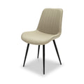 Effie-faux-leather-dining-chair-cream from Roseland Furniture