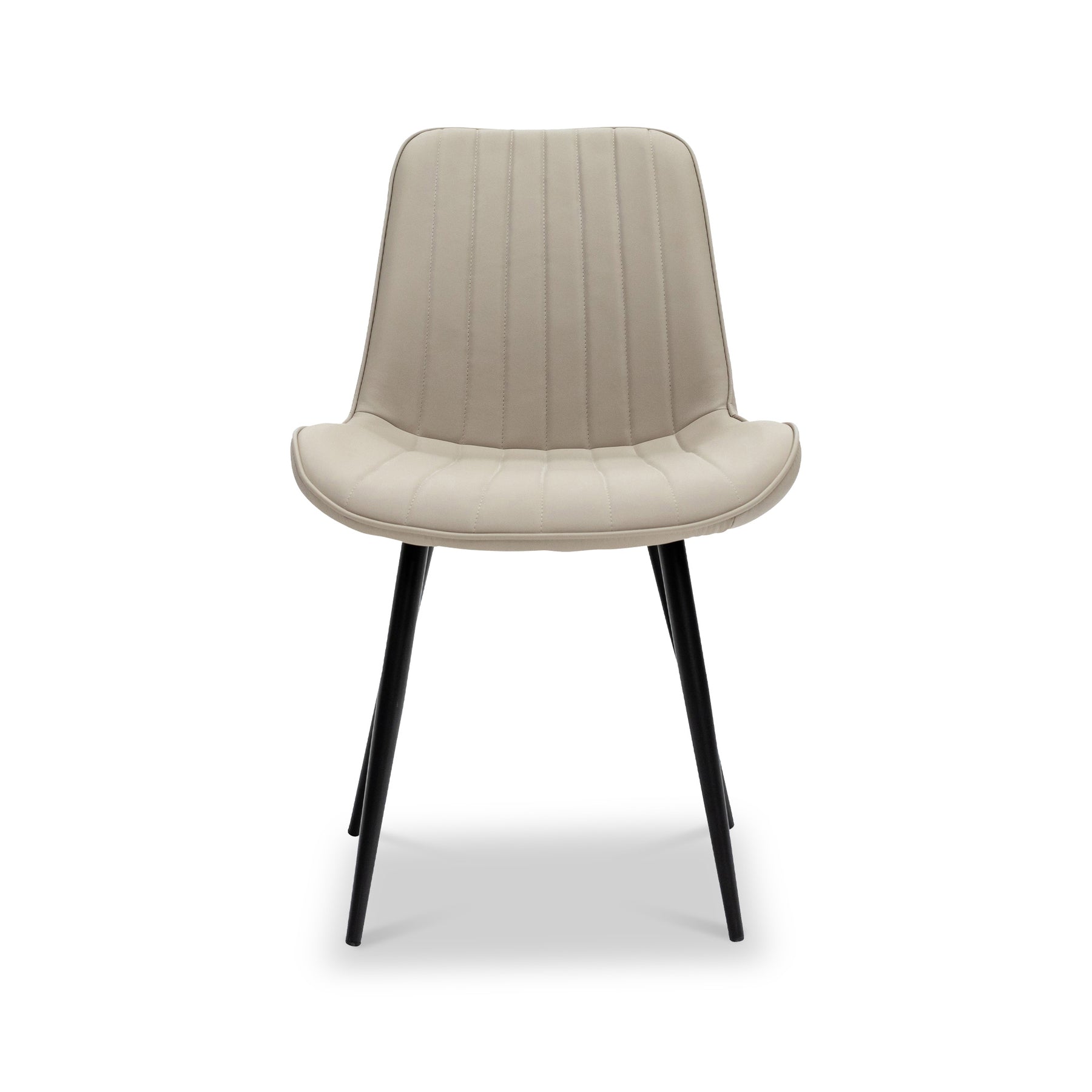 Effie-faux-leather-dining-chair-cream from Roseland Furniture