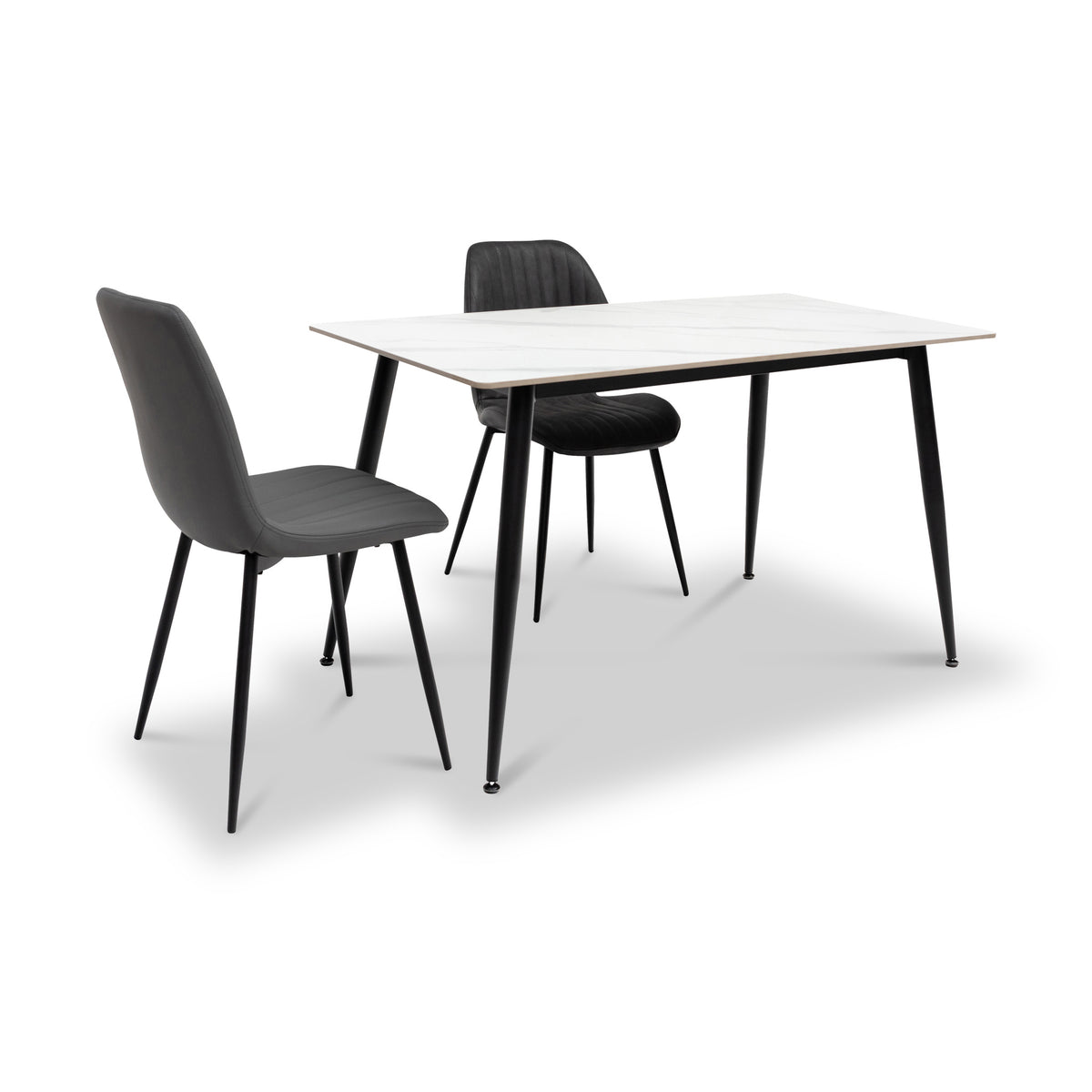 Kadison 160cm Sintered Stone Dining Table | White or Grey | Roseland