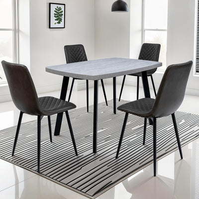 Ciara 120cm Light Grey Dining Table