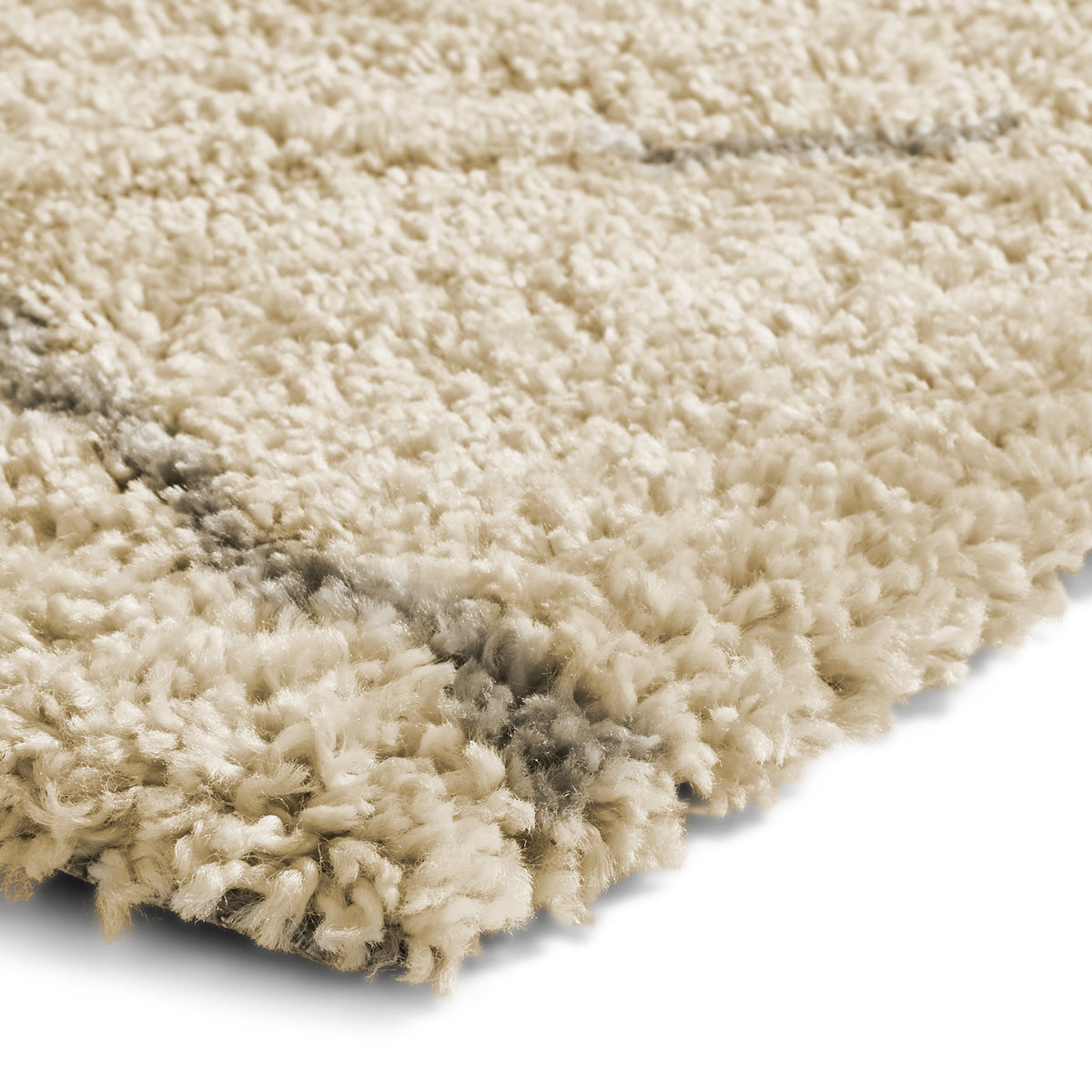 Webster Cream Grey Diamond Two Toned Rug
