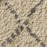 Webster Cream Grey Diamond Two Toned Rug