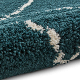 Webster Dark Green Diamond Two Toned Rug