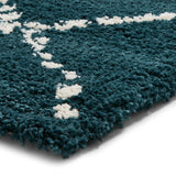 Webster Dark Green Diamond Two Toned Rug