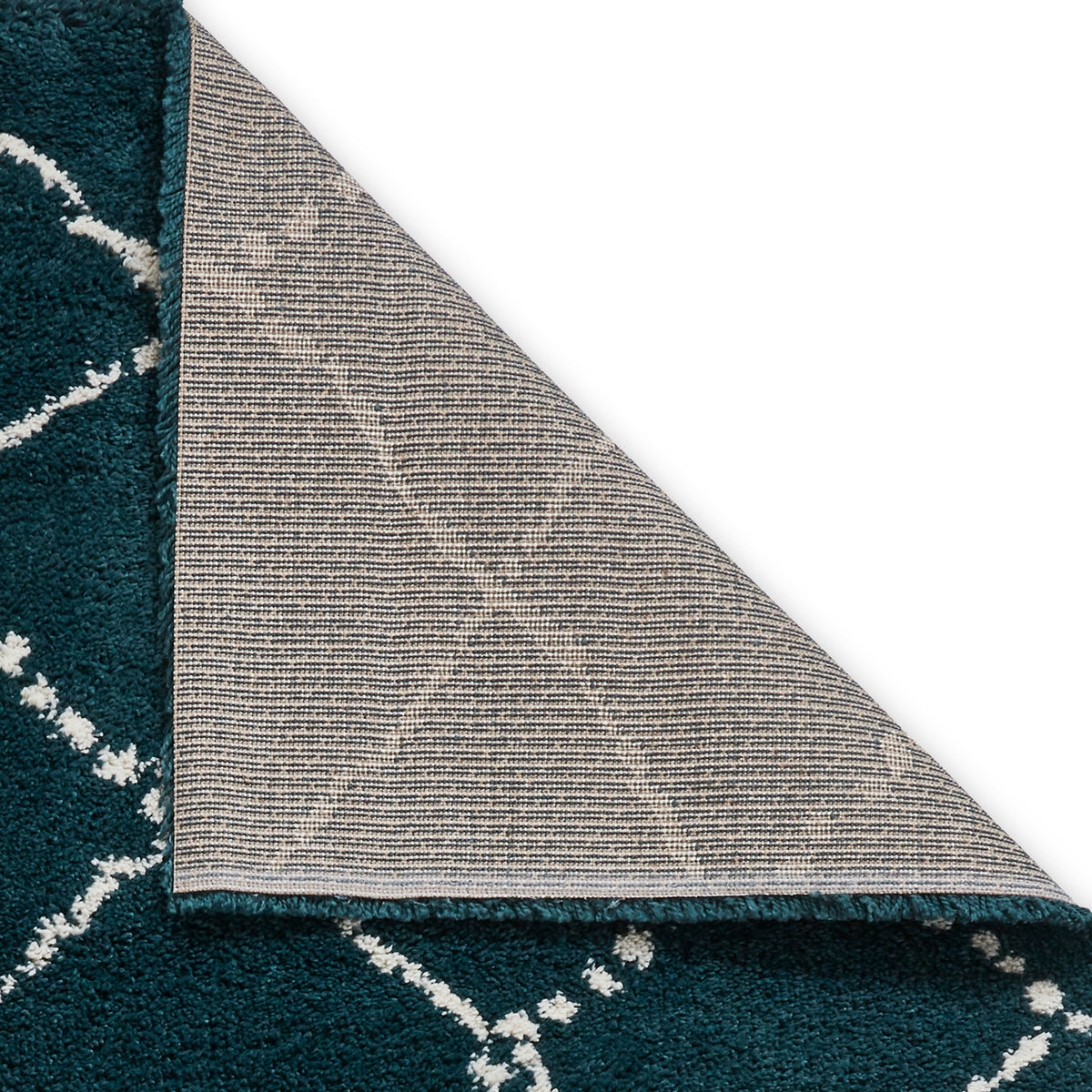 Webster Dark Green Diamond Two Toned Rug