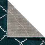 Webster Dark Green Diamond Two Toned Rug