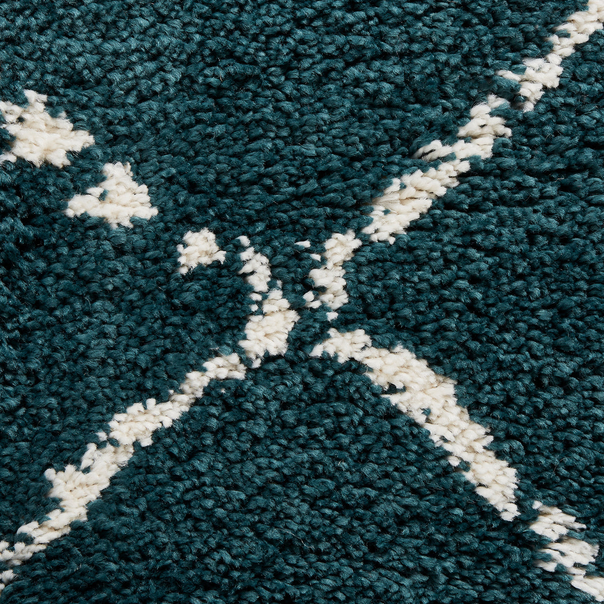 Webster Dark Green Diamond Two Toned Rug