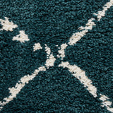 Webster Dark Green Diamond Two Toned Rug