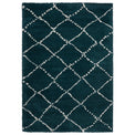 Webster Dark Green Diamond Two Toned Rug from Roseland Furniture