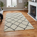 Webster Ivory Diamond Two Toned Rug for living room