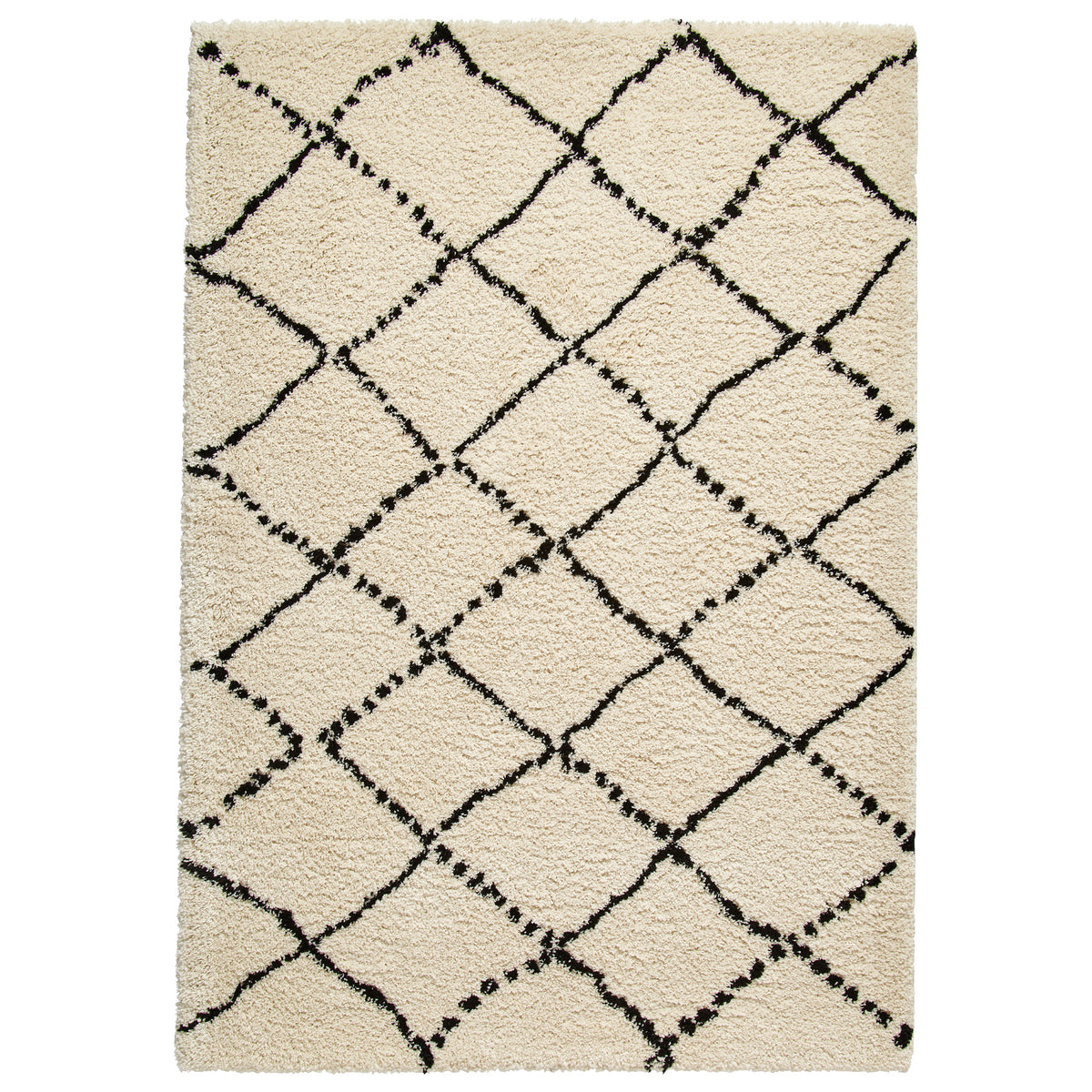 Webster Ivory Diamond Two Toned Rug from Roseland Furniture