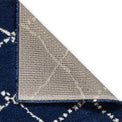 Webster Navy Blue Diamond Two Toned Rug