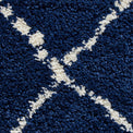 Webster Navy Blue Diamond Two Toned Rug
