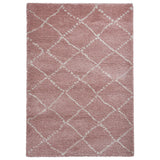 Webster Rose Pink Diamond Two Toned Rug from Roseland Furniture