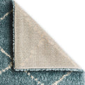 Webster Teal Diamond Two Toned Rug
