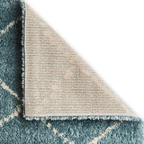 Webster Teal Diamond Two Toned Rug