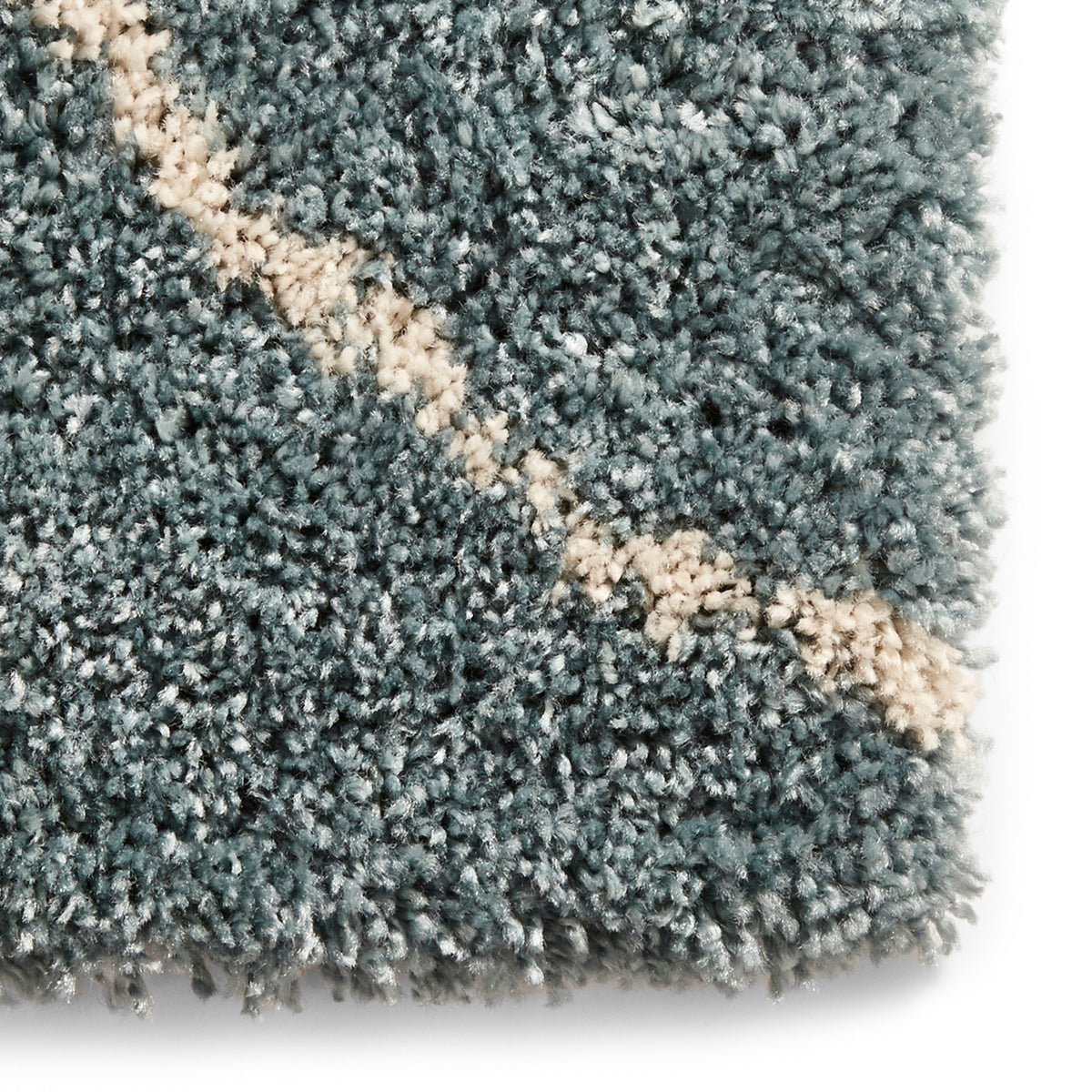 Webster Teal Diamond Two Toned Rug