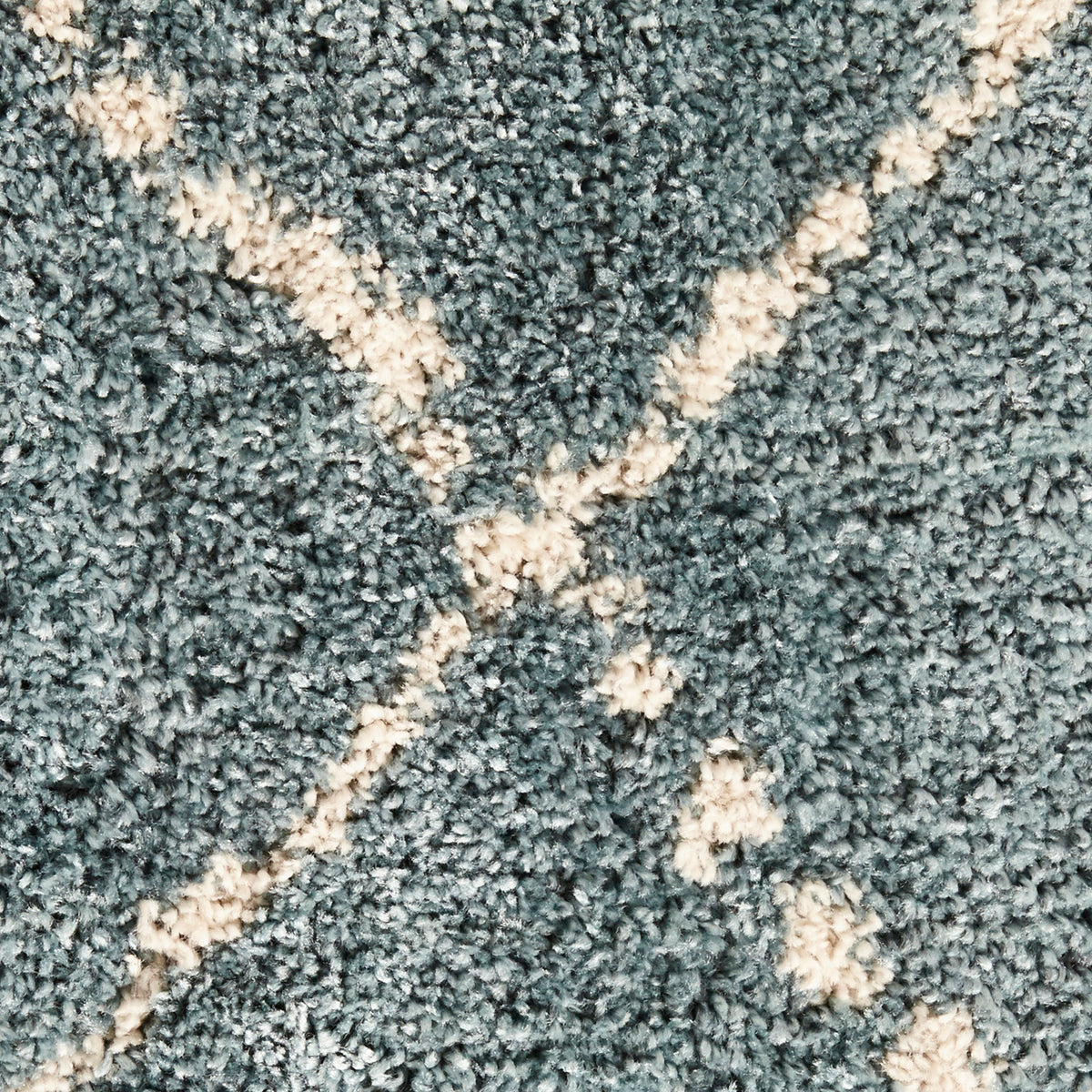Webster Teal Diamond Two Toned Rug