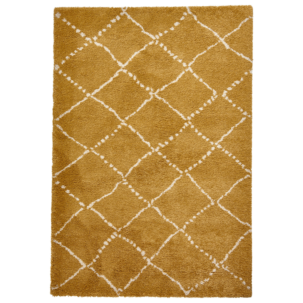Webster Yellow Diamond Two Toned Rug from Roseland Furniture