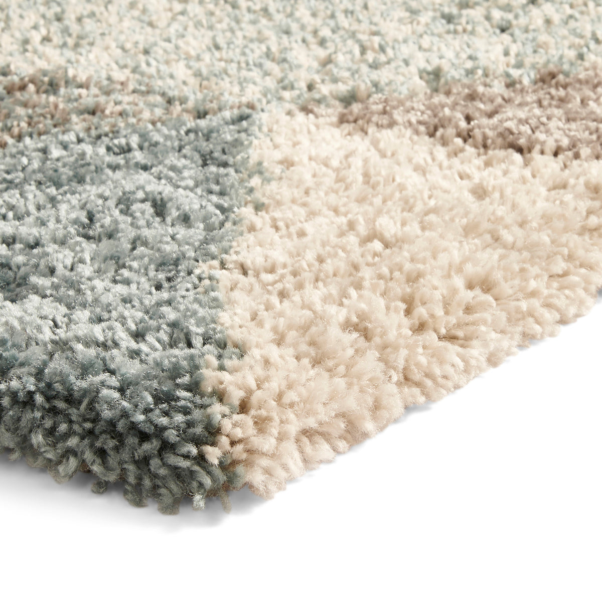Webster Teal Triangle Geometric Rug