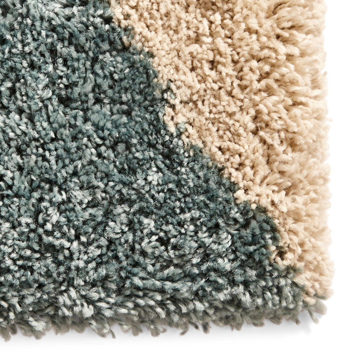 Webster Teal Triangle Geometric Rug
