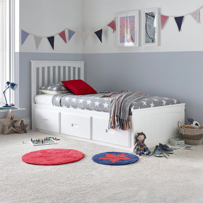 Wilson Wooden 3 Dawer Kids Bed Frame