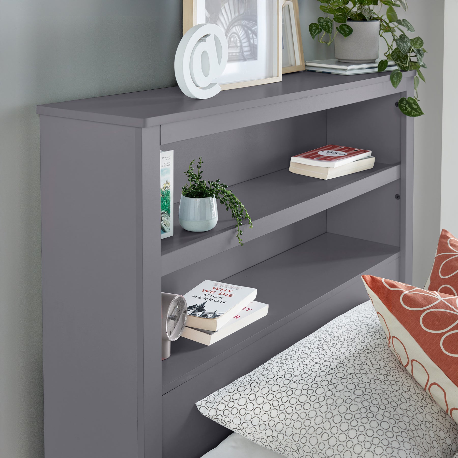 Cooper Wooden Ottoman Storage Bed Frame Grey from Roseland Furniture