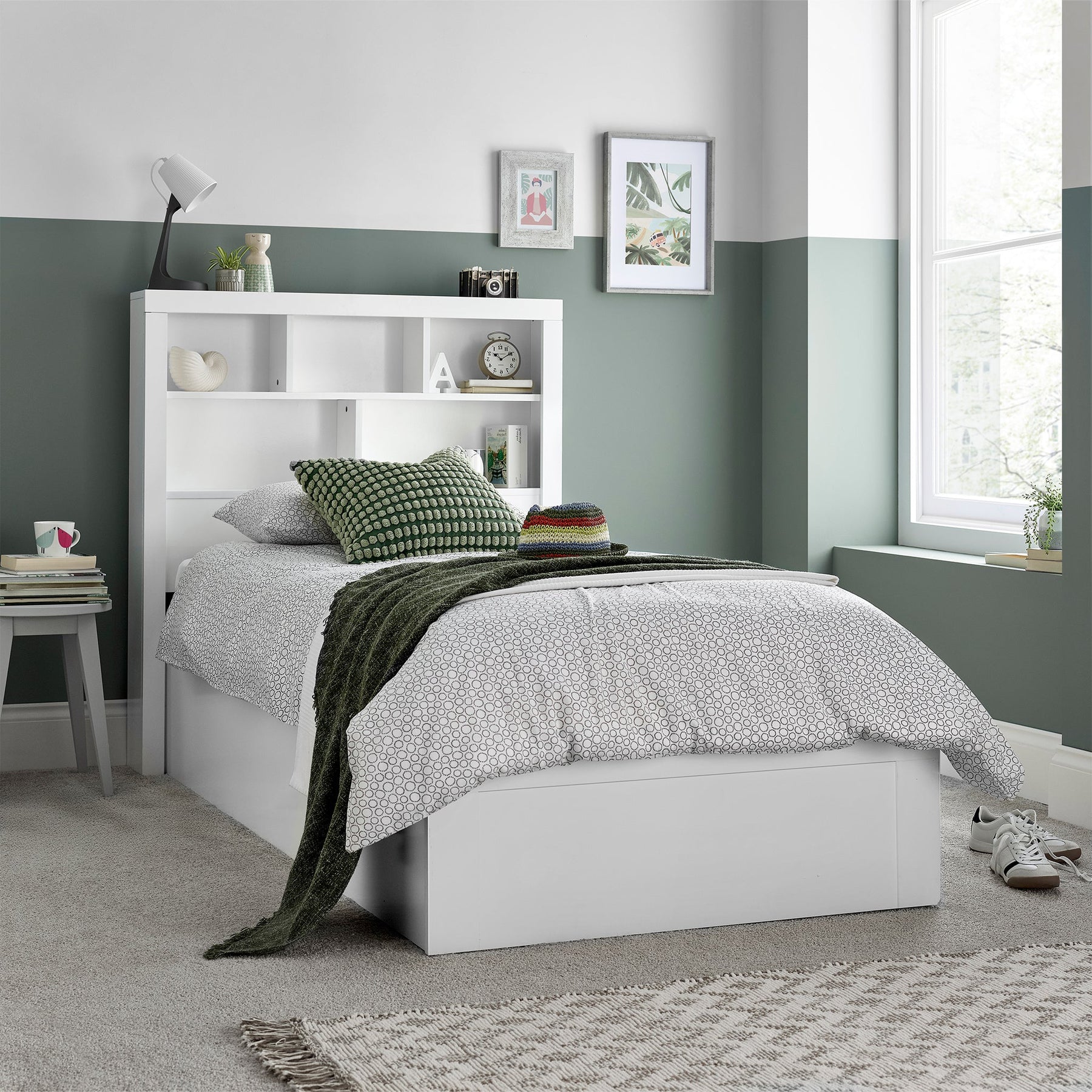 Cooper Wooden Ottoman Storage Bed Frame Grey from Roseland Furniture
